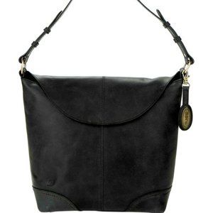 Børn  Black Elaina Leather Hobo NWT